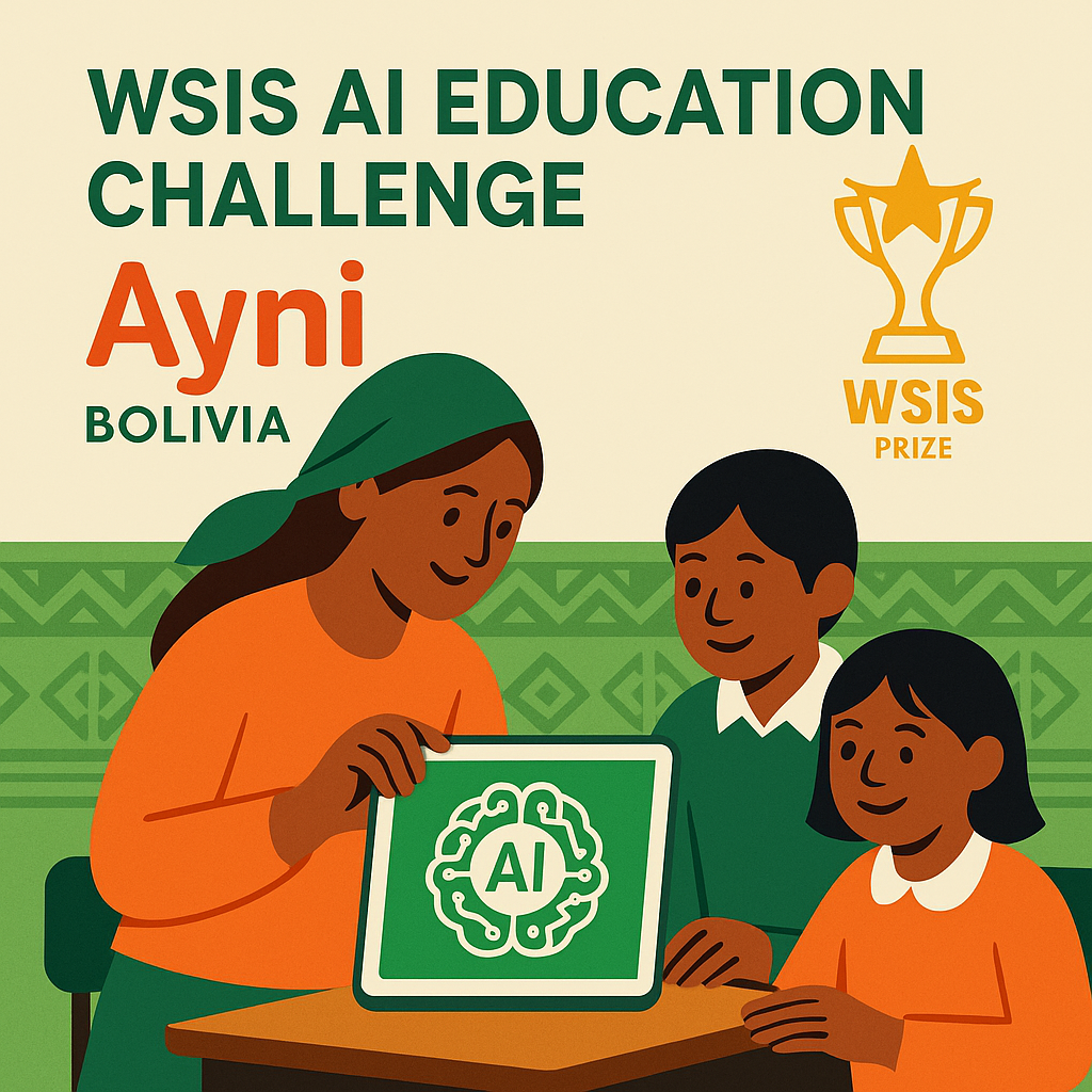 `Ayni gaat voor derde WSIS-prijs met AI in het onderwijs